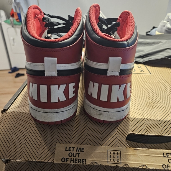 Red, White, and Black Nike High Top Size 15 - Picture 2 of 3